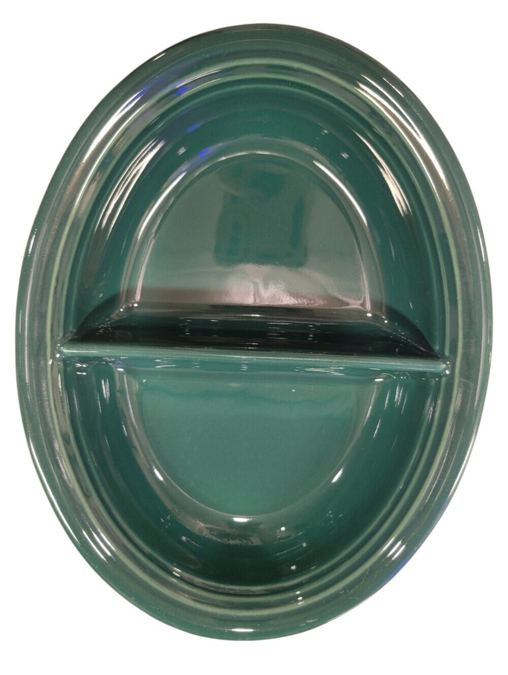 Fiesta Evergreen Divided Oval Serving Bowl 40 oz Fiestaware Vegetable Dish 10.25
